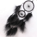 Black Feater Handmade Dream Catcher Car Wall hanging Crafts Gift