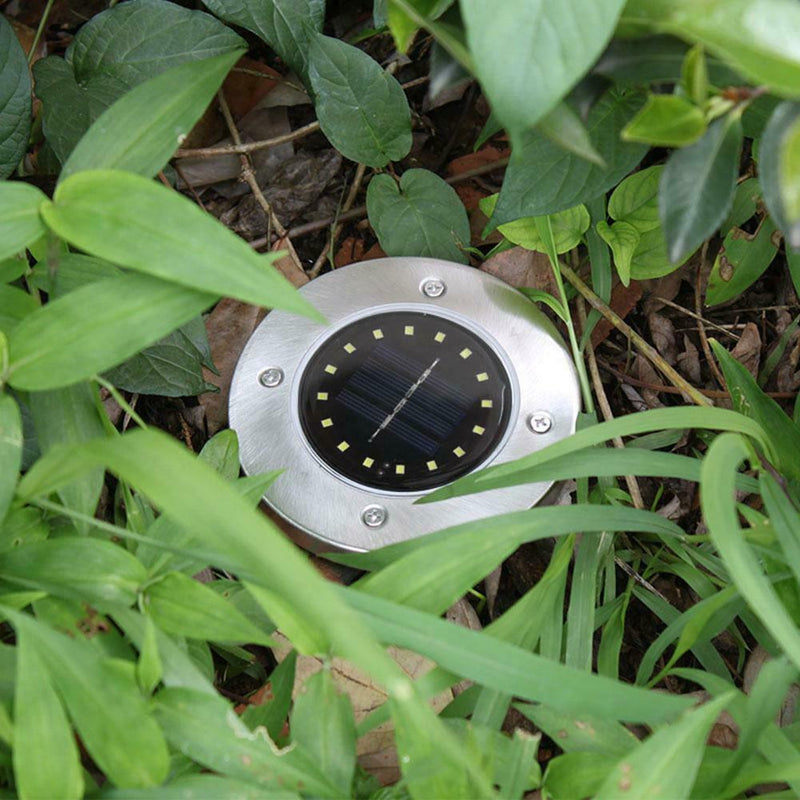 16 LED Waterproof Solar Ground Buried Light Outdoor Lawn Garden Lamp(4pcs) A
