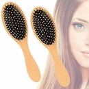 Wooden Massage Hair Brush with Metal Pins Message Comb with Air Cushio NDV