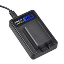 NP-FW50 Battery Charger LCD USB Input For Sony A6300 A6000 A5000 A300 Alpha A7