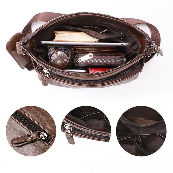 Leinasen Men Handbag Briefcase Men'S Shoulder Bag Male Messenger Bags Desig J5N5