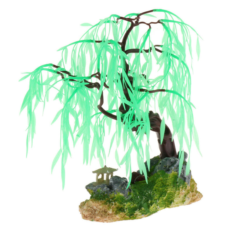 Simulation Artificial Willow Grass Fish Tank Plant Decor Aquarium Ornament