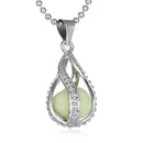 Gilrls Women Fashion The Little Mermaid's Teardrop Glow in Dark Pendant Necklace