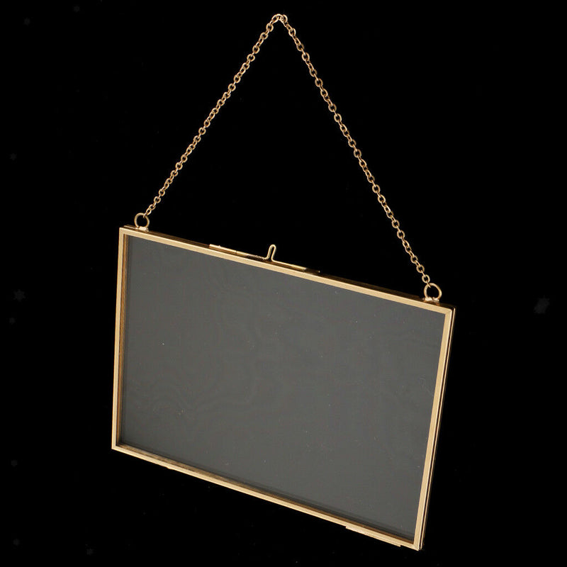 Metal & Glass Hanging Photo Frame Portrait & Landscape & Specimen 18x13cm