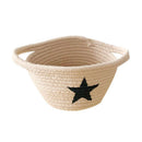 Storage Baskets Organizer Bins in Jute and Cotton Linen Foldable Box