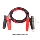 2.5m Car Auto Emergency Battery Booster Cord Copper Cable with Clip Clamp