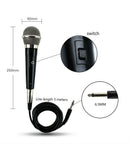 Professional High-End Metal DJ Handheld Wired Microphone Mic w (2) XLR Cables