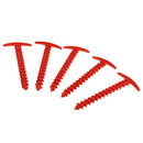 5Pcs/Pack 14.5cm Plastic Tent Peg Nail Tent Stakes for Outdoor Camping Red