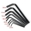 8Pcs Small Large Hex Allen Key 90 Degree Offset/Angled Wrench Metric To HQM