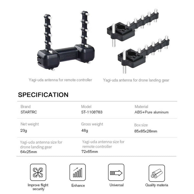5.8GHz Aluminum Range Extender Signal Booster Yagi Antenna for DJI Mavic Mini 2