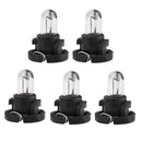 5pcs/set T4 12V 1.2W Car Auto Interior Light Bulbs Dashboard Lamp Yellow L A