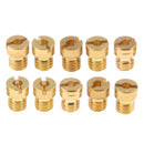 10x M5x8mm Carburetor Main Jet Kit Part For Keihin PWK OKO KOSO 125-140