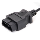 OBD2 16-Pin to DB9 9-pin Serial Port RS232 OBD 2 Adapter Cable Car Scann KLD