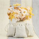 50pcs Drawstring Bag Cotton Linen Jewelry Candy Gift Pouch For Xmas Party Favor
