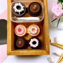 1Pc Cartoon Cake Contact Lenses Box Beauty Case Refillable Bottles Travel C B7U4