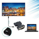 1080P HDMI Female to VGA Male Converter Adapter+Audio Cable Dongle 3.5mm Stereo