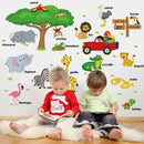 Children's early education stickers animal English REMOVABLE STICKE_
