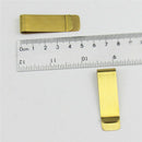 2pc Money Clip Stainless Steel Matt-golden Finish in gift box