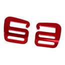 4 Pcs 1'' G Hook Outdoor Webbing Buckle Carabiners Hardware 25mm Black Red