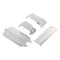 Stainless Steel Chassis Armor Set Axle Protector Plate for 1/10 RC Traxxas