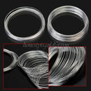 60 Loops 6cm Stainless Steel Memory Wire For Bangle Bracelet Jewelry Supply Hot