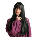 24" Fashion Women Natural Long Straight Synthetic Hair Full Wig, Replacement