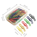 50Pcs/Box Music Symbols Paper Clips Metal Bookmarks Stationery Office Schoo N9Q7