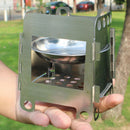 Mini Outdoor Stainless Steel heating Folding Stove Rack Stand for Picnic B GZD