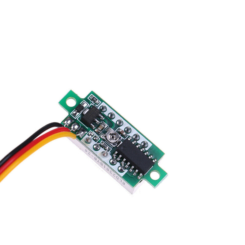 3-Wire mini DC 0-100V voltmeter LED panel 3-digital display voltage  JR