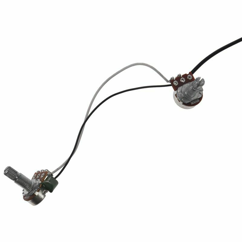 Electric Guitar Parts Wiring Harness 2V1T 500K Pots Tone 3 Way Toggle Switc