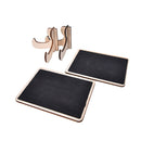 1pc Mini Blackboard Chalkboard With Stand Place Card Wordpad Rectangle Angled JR