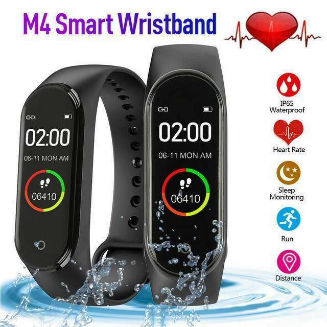 M4 Smart Watch Band,Heart Rate Blood Pressure Monitor Tracker Fitness Wristband
