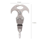 Stainless Steel Survival Folding Grappling Hook Outdoor Climbing Claw Carabiner