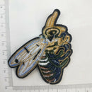 Handmade Bees Beaded Patches Sew On Sequin Patch For Clothing Beading Appli H3I7