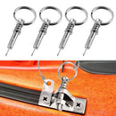 4 Pack Quick Release Pin 1/4 Inch Diameter W/Drop Cam & Spring, Usable Leng