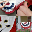 1.5x3 Feet 2021 USA American America U.S. Bunting Fan Flag Banner Grommets US