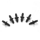 100pcs 1/4 Inch Straight Barbed Double Way Joint Drip Irrigation Connector