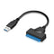 USB 3.0 to SATA7+15pin Hard Disk Cable Converter 2.5 Inches SSD Hard Disk