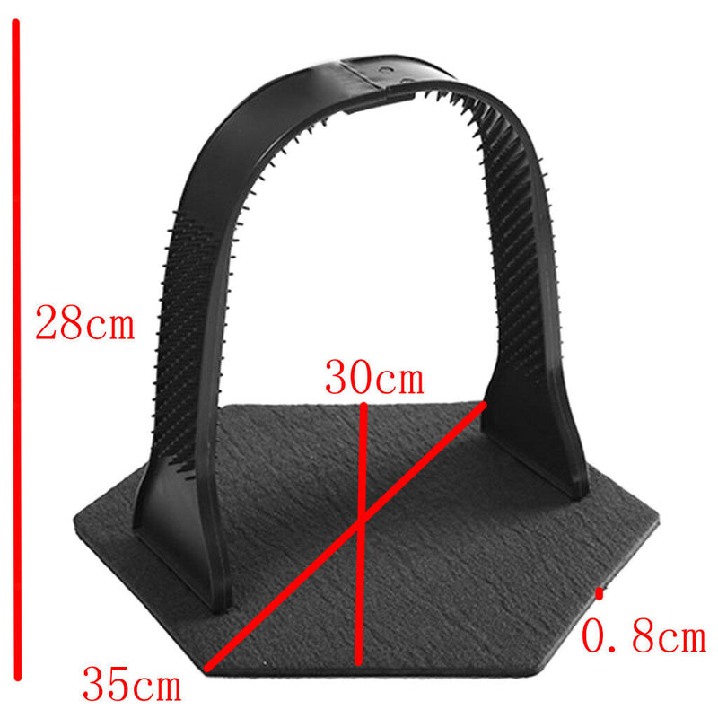 Pet Kitty Cat Black Massager Brush Prevent Hairballs Control Shedding