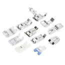 11pcs/set Domestic Sewing Machine Foot Presser Rolled Hem Feet Set for Brother