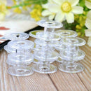 2017 Hot 10pcs Clear Bobbins Sewing Machine Plastic Brother F3L2 Si Janome D5H1