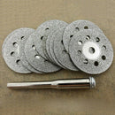 12Pcs  Rotary Tools Circular Saw Blades Cutting Wheel Discs Mandrel Cutter
