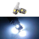 10X T10 5SMD 5050 LED Car Wedge Dashboard Instrument Panel Light Bulbs