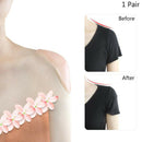 1 Pair Silicone Shoulder Pads Self-Adhesive Enhancer Pads Clothing Accessori Ew