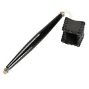 Black Poly Urethane Leather Pool Snooker Billiard Pocket Chalk Holder Cue
