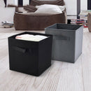 Foldable Fabric Storage Box Square Bins Cloth Organizer Storage Baskets Fol
