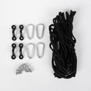 Kayak Canoe Boat Deck Cargo  Net With Pad Eyes, Snap Hooks Accessories