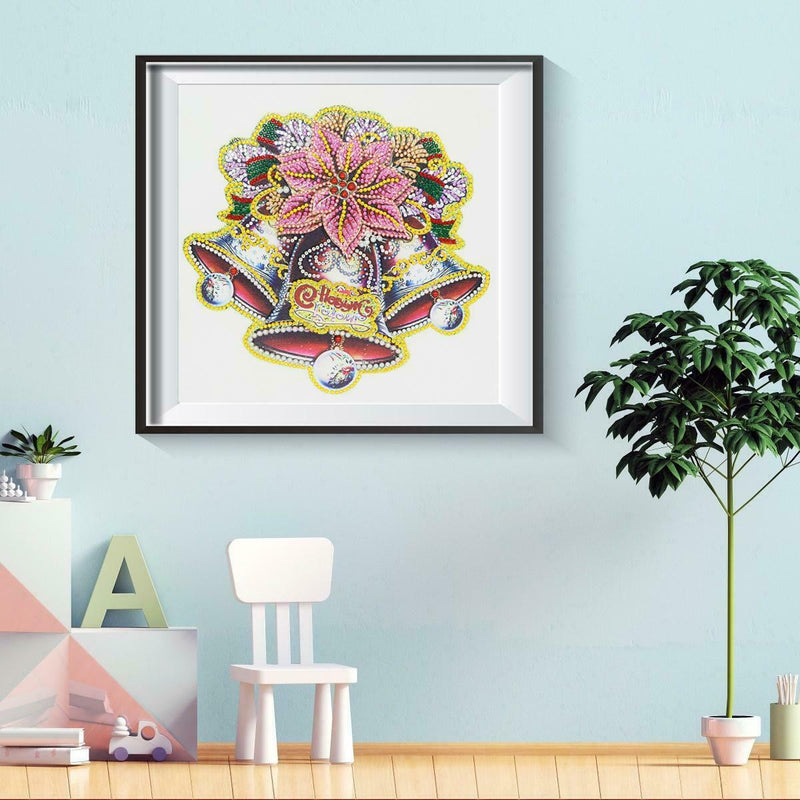 5D DIY Special Shaped Diamond Painting Christmas Bell Embroidery Kit Decor