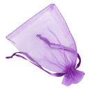 30 PCS Gift Bag Purple Organza Jewelry Pouch U1D5