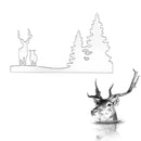 Deer Forest Carbon Steel Cutting Die Stencil Mold DIY Scrapbooking Paper Cards